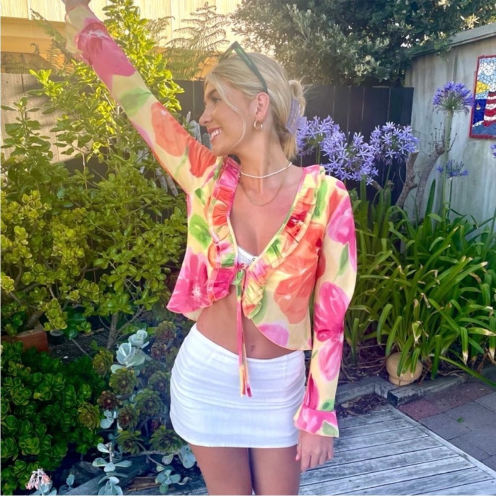With Jean Fifi Floral Blouse